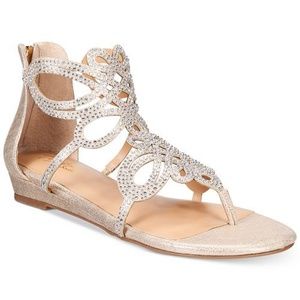 Thalia Sodi Laylan Scallop Wedge Sandals